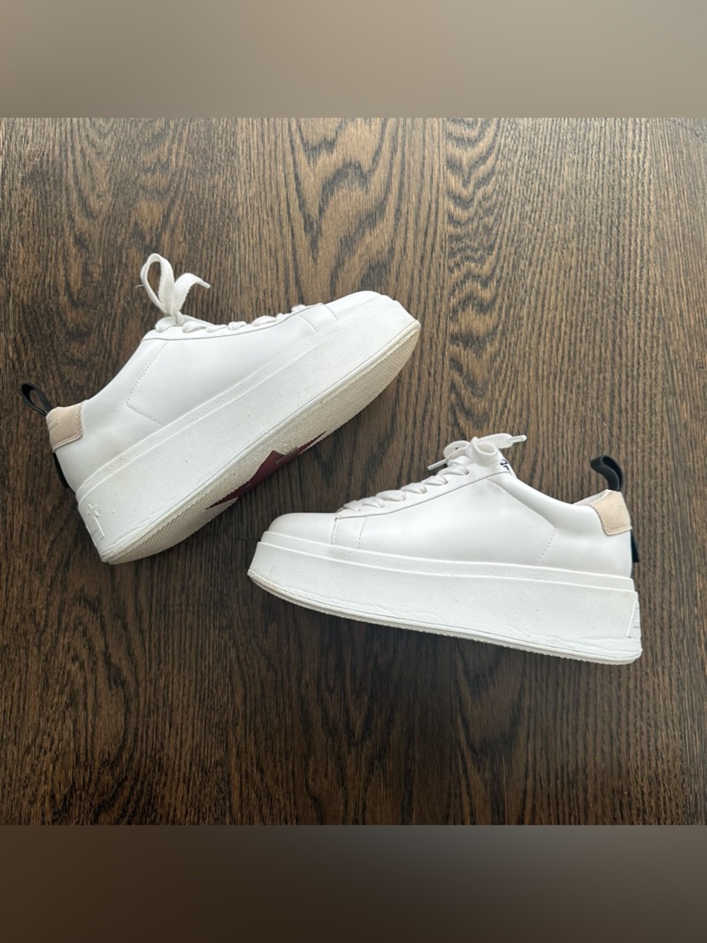 ASH Maya Leather Platform Sneaker - Size 39 - Picture 3 of 10